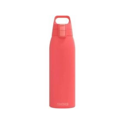 SIGG - Insulated drinking bottle - Thermos bottle Shield Therm One Watermelon - carbonated drinks - leak-proof - dishwasher safe - BPA-free - 90% recycled stainless steel - pink - 1L - 6218.20