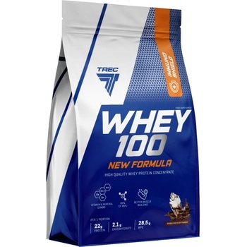 Trec Nutrition Whey 100 | High Quality Whey Protein Concentrate with Immuno Shield [2000 грама] Двоен шоколад