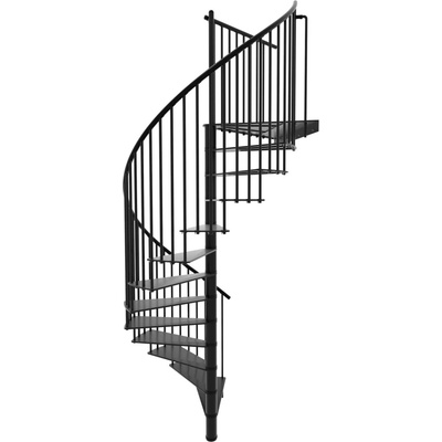 Minka STAIRS Kovové točité schodisko Portofino čierne pr. 140 cm