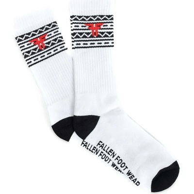 FALLEN Navajo Sock White Black