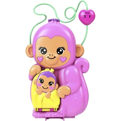 Mattel Polly Pocket Opičí máma s mládětem HWP04 – Zboží Mobilmania