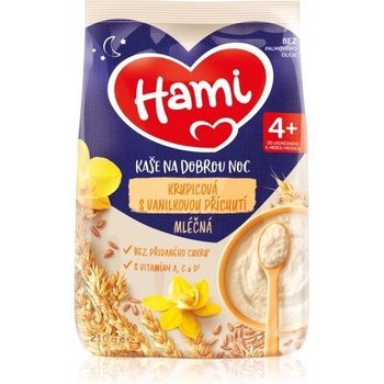 Hami Kaše na dobrou noc Krupicová s vanilkovou příchutí mléčná 210 g