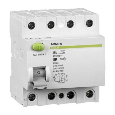 Noark Ex9L-N 4P 63A A 30mA 108363