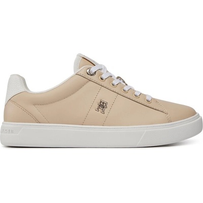Tommy Hilfiger Сникърси Tommy Hilfiger Essential Elevated Court Sneaker FW0FW07685 Бежов (Essential Elevated Court Sneaker FW0FW07685)