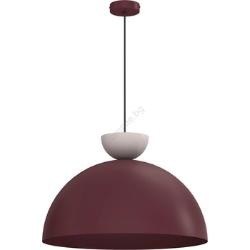 Luminex Пендел на кабел NEVIS 1xE27/15W/230V Ø 50 cm бордо (LU9717A)