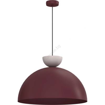 Luminex Пендел на кабел NEVIS 1xE27/15W/230V Ø 50 cm бордо (LU9717A)