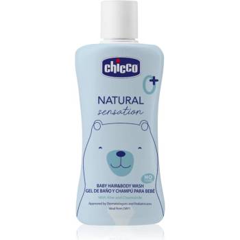 Chicco Natural Sensation Baby шампоан и душ гел за деца от раждането им 0+ 200ml