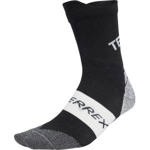adidas Terrex Мъжки чорапи за бягане Adidas terrex XPR Trail Crew Socks Running socks - Black - размер 37-39 (EU) (207-1202-0111)