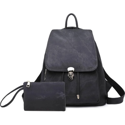 Charon Дамска Раница и портфейл Charon Maribelle, Черна, Различни цветове (ZYBP012-BLACK)