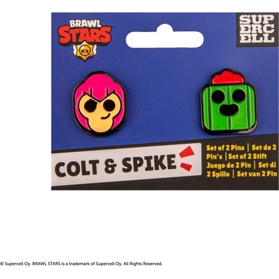 Odznáčky - Brawl Stars Colt & Spike, CR3230