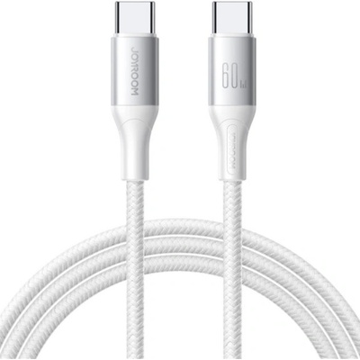 Joyroom S-A28 opletený nabíjací a dátový USB-C na USB-C 1m bílý