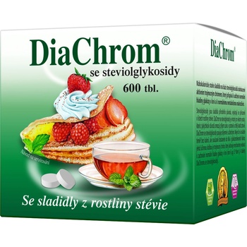 DiaChrom se steviolglykosidy nízkokalor.sladidlo 600 tbl