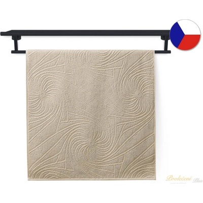 Veba ručník Grand 500 Grafico 70 x 140 cm oříšková