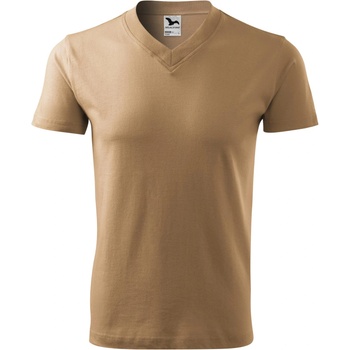 MALFINI Malfini v-neck 102 / Унисекс тениска с v-образно деколте - пясъчна l (1020815)