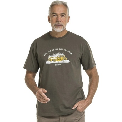 Bushman tričko Brian dark khaki