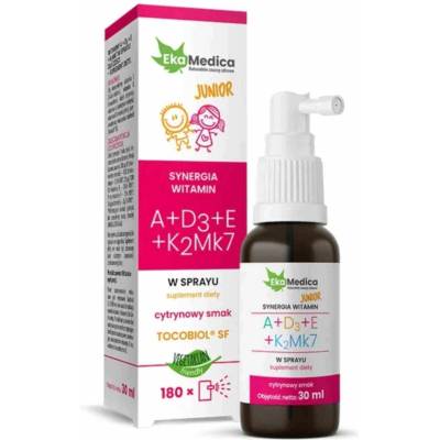 EkaMedica Витамини А + D3 + E + K2 Орален спрей за деца, 30 ml, EkaMedica (524267 EK)