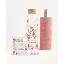 Waterdrop Ochutnávkový set, skleněná lahev nápoj bez cukru, 600 ml