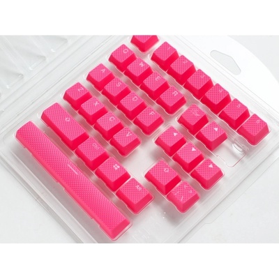 Капачки за механична клавиатура Ducky Pink 31-Keycap Set Rubber Backlit Double-Shot US Layout, розов