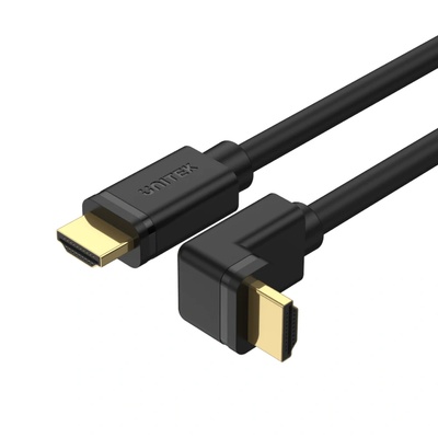 Unitek Кабел Unitek Y-C1002, HDMI 2.0, 90°, 4K60HZ, 2M, черен (Y-C1001)