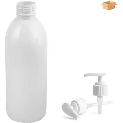 Tera Plastová lahvička bílá s bílou pumpičkou 300 ml 160 ks