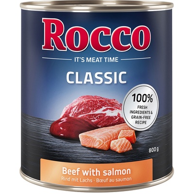 Rocco Classic hovädzie s morským lososom 6 x 800 g
