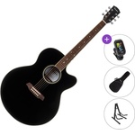 Pasadena PJC-300 Premium SET Black Джъмбо китара