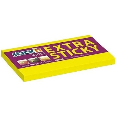 Bloček samol. Stick´n Extra Sticky 76 x 127 mm, 90 l., žl. – Zboží Dáma
