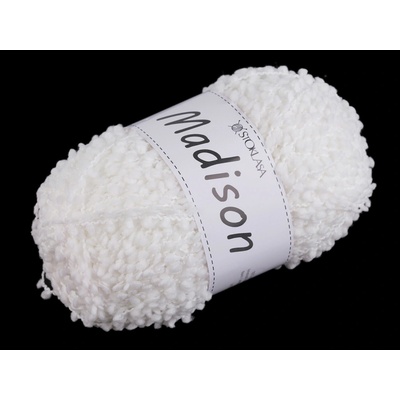 Pletací příze nopková Madison 100 g Varianta: 1 bílá, Balení: 1 ks 58806/150562/271511