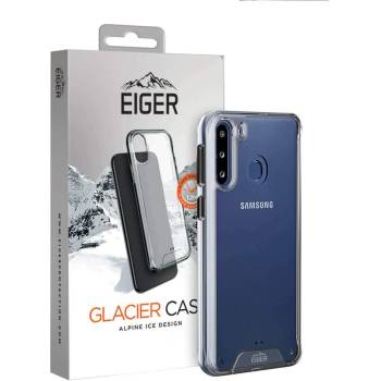 Eiger Glacier Case - удароустойчив хибриден кейс за Samsung Galaxy A21 (прозрачен)