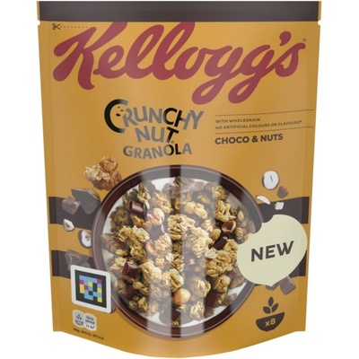 Гранола Kellogg's Crunchy Nut - С шоколад, ядки и мюсли, 380 g (1100014491)