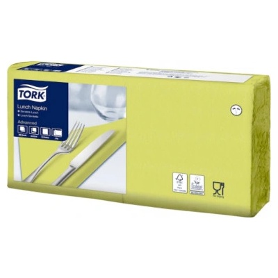 TORK ubrousky papírové 2V limetkové 33x33cm
