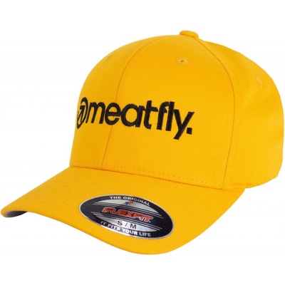 Meatfly Brand Flexfit Gold Žlutá