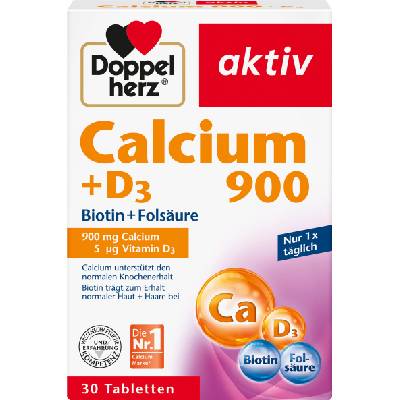 Doppelherz aktiv Calcium 900 + D3 - 30 таблетки