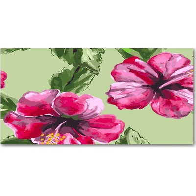 Fotoobraz na skle Havajské kvety 100x50 cm
