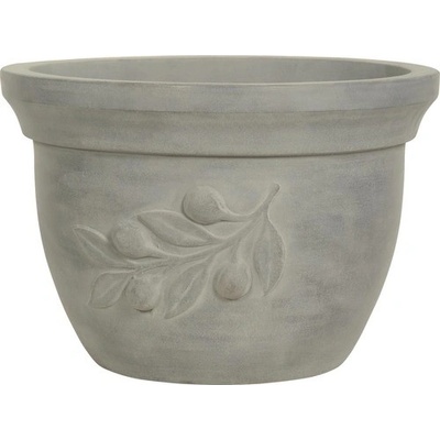 Kvetináč terakota Lafiora oliva 46 x 32 cm sivý