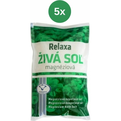 Relaxa Magnéziová živá soľ 5 x 500 g