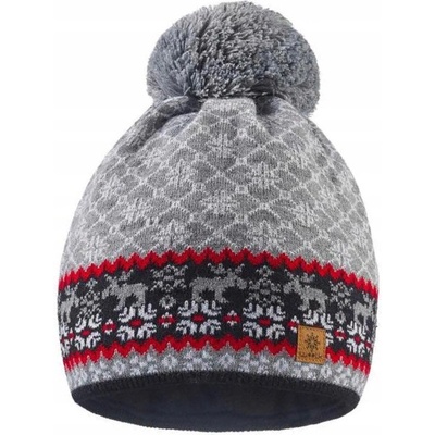 Fashionweek dámská zimní čepice s bambulí flísová podšívka Woolk North NR Model 3