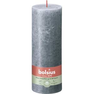 Bolsius Bolsius Polska Sprzedaż sp. z o. o. Валяк за блясък Bolsius Rustic 68×190 мм - шистово синьо (син)