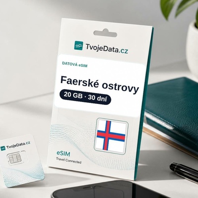 eSIM Faerské ostrovy 20 GB / 29 dní