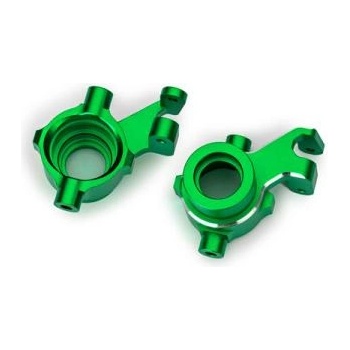 Traxxas предни главини алуминиеви зелено анодирани (чифт)