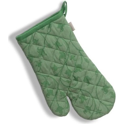 KELA Chňapka rukavice do rúry Cora 100% bavlna svetlo zelené/zelené pruhy 31,0 x 18,0 cm KL-12818