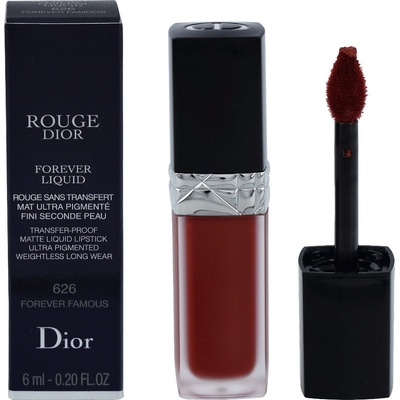 Dior Rouge Dior Forever Liquid matná tekutá rtěnka 626 Forever Famous 6 ml – Zboží Dáma