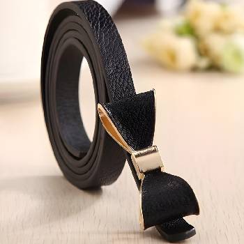 HARAHU Дамски колан панделка - Черен kp4347 (4347)