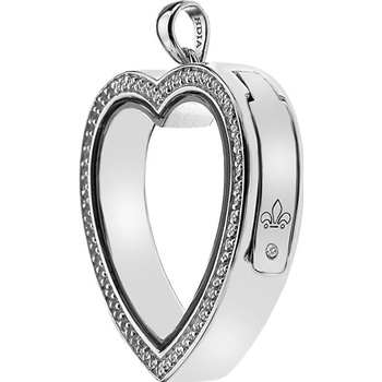 Hot Diamonds Prívesok na elementy Anais Srdce s kryštálmi a diamantom EX011