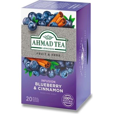 Ahmad Tea Ovocný čaj Borůvka a skořice 20 x 2 g