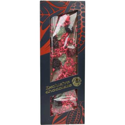 SEVERKA mléčná čokoláda exclusive s ostružinami malinami a mátou 120 g