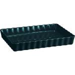 Emile Henry Керамична правоъгълна форма за тарт дълбока emile henry deep rectangular tart dish - 33.5 х 24 см - цвят тъмнозелен (eh 6038-73)