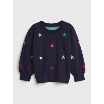 GAP Baby svetr s hvězdičkami tmavě modrá