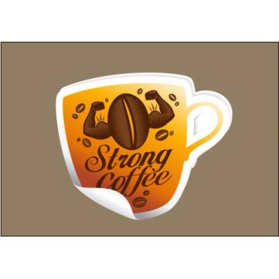 Plakát typ A4-A0 Strong coffee
