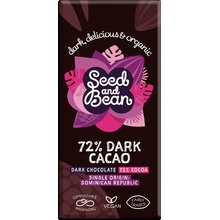 Seed and Bean Bio extra hořká 72% 85 g